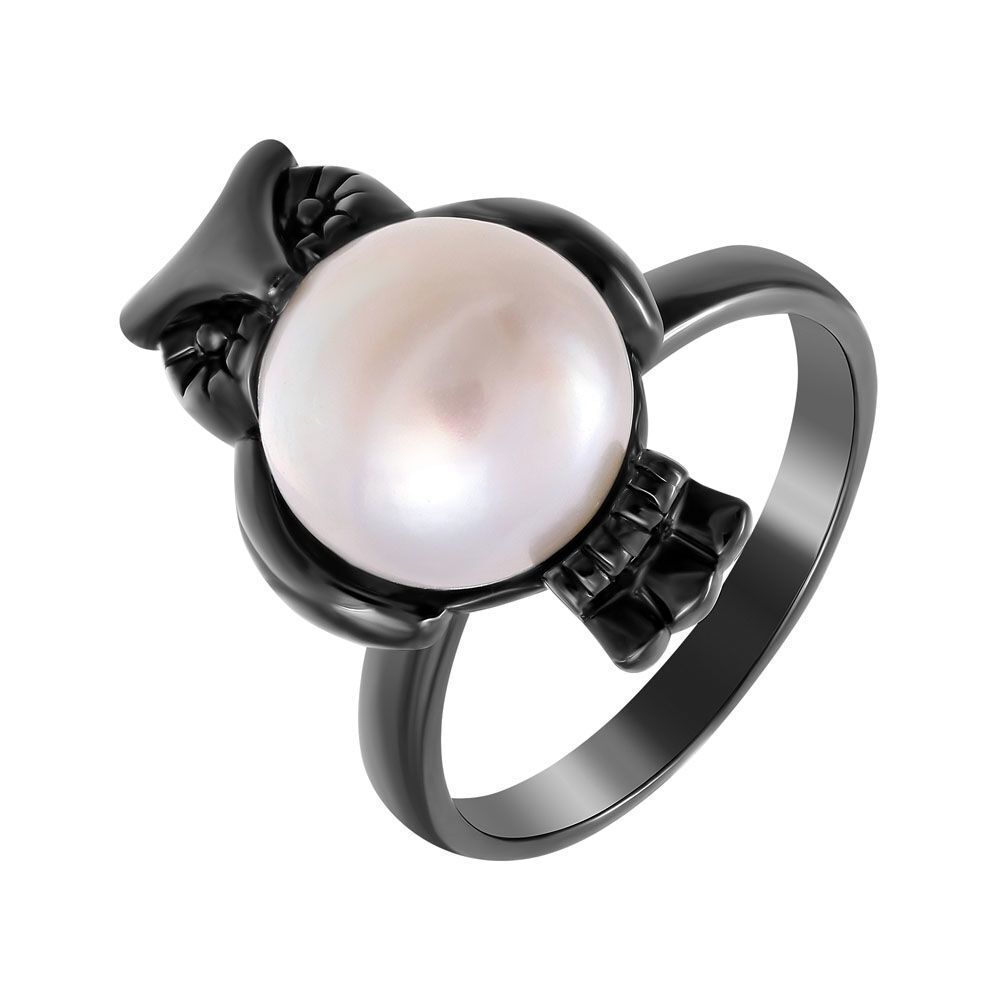 

Кольцо из серебра р. 16,5 JV KR160148_KO_WP_001_BLK, жемчуг культивированный, KR160148_KO_WP_001_BLK