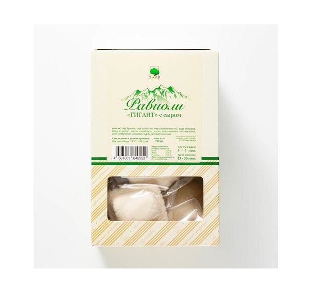 

Равиоли Чали Гигант, с сыром, замороженные, 500 г