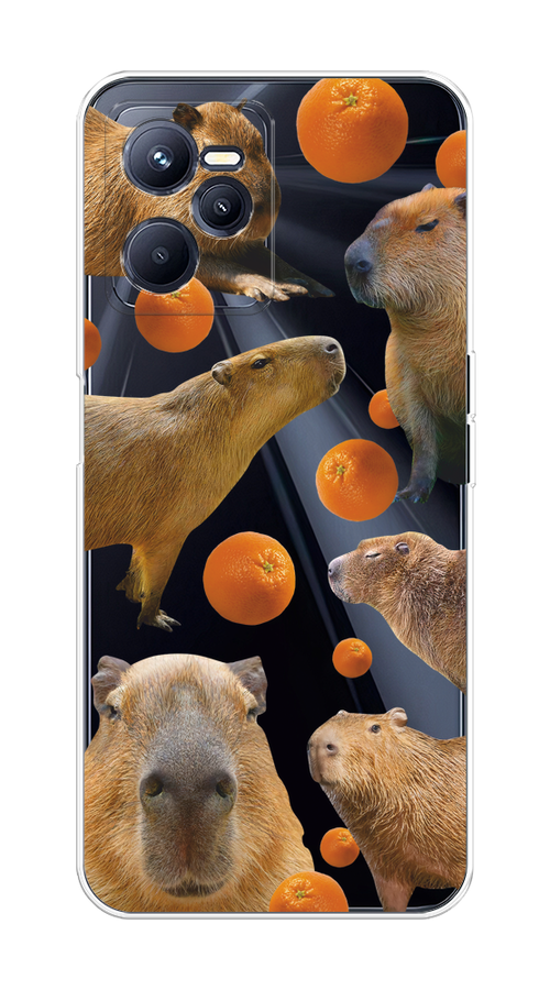 

Чехол на Realme C35 "Капибара и апельсины", Бежевый;оранжевый, 259250-1