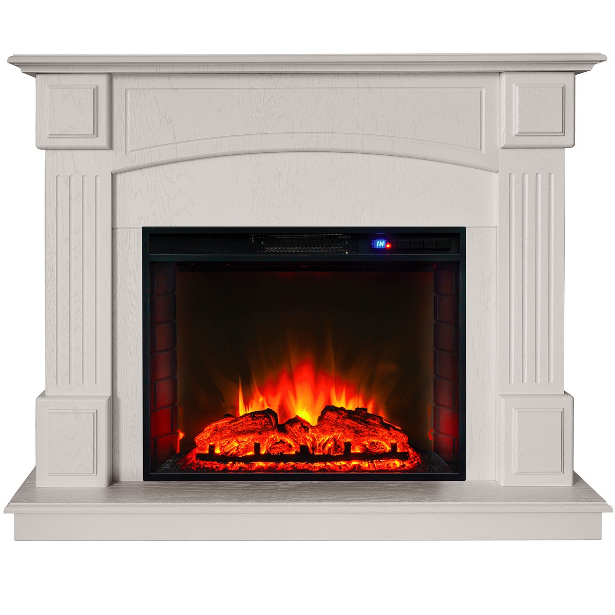 

Электрокамин RealFlame Carolina WT с Sparta 25,5 LED, настройка яркости, Электрокамин Carolina 24/25,5 WT-F515 с очагом Sparta 25,5
