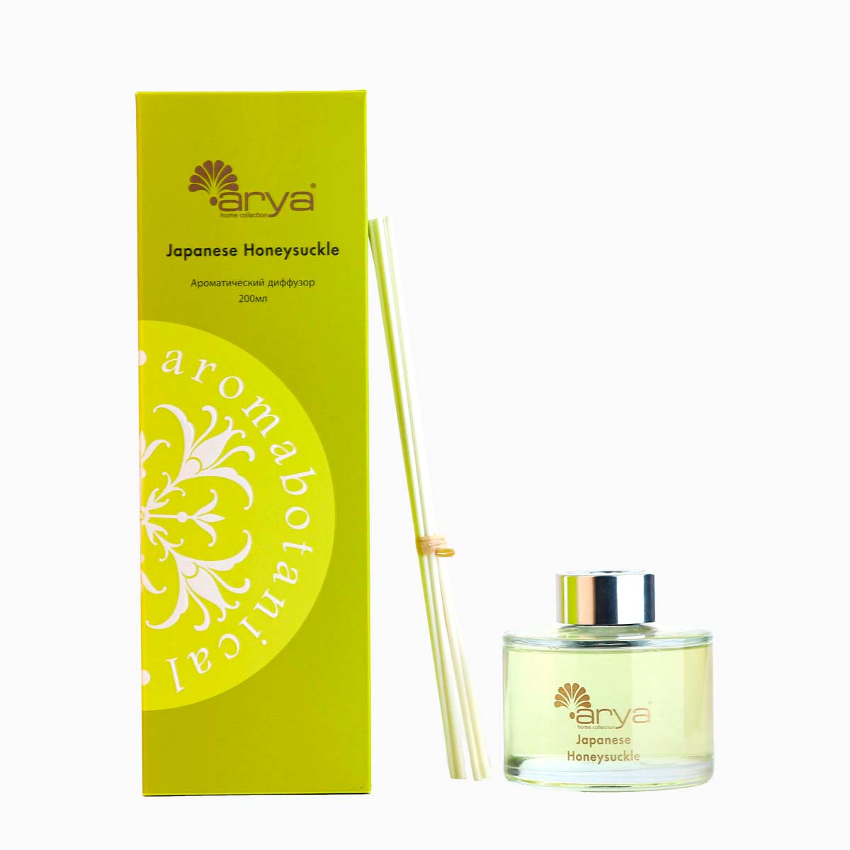 Аромадиффузор с палочками Arya 200 ml Japanese Honey Suckle