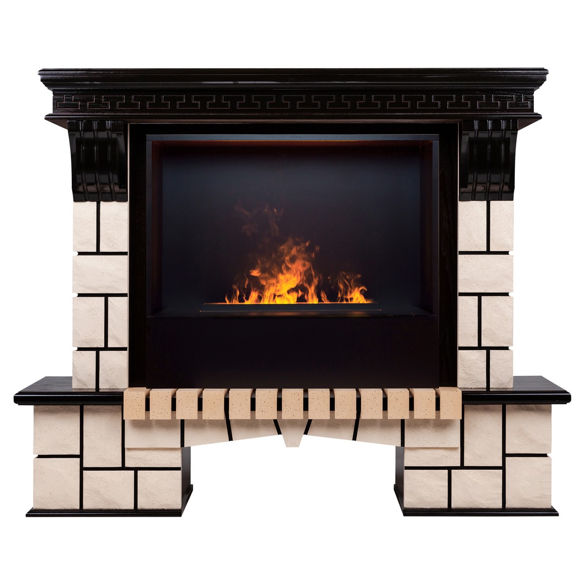 

Электрокамин RealFlame Stone 26 AO с очагом 3D Cassette 630 Black Panel, электрокамин Stone 26 AO с очагом 3D Cassette 630 Black Panel