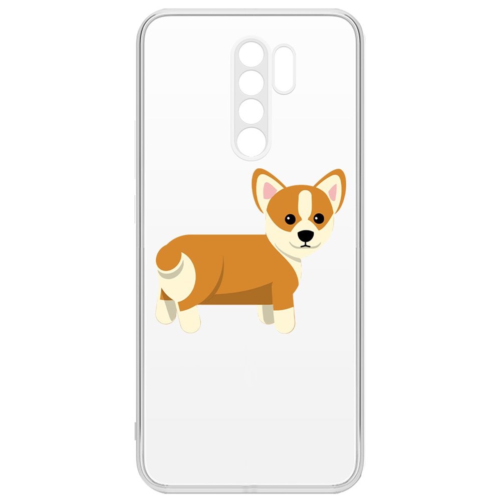 Чехол-накладка Рисованный корги вид 1 для Xiaomi Redmi 9