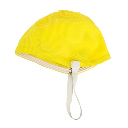 Шапочка для плавания Fashy Girls Rubber Cap with Strap Yellow