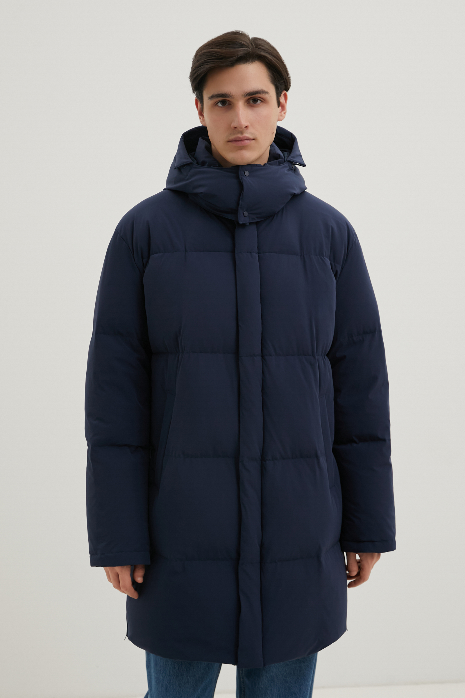 

Пуховик мужской Finn Flare FWD21036 синий 2XL, FWD21036
