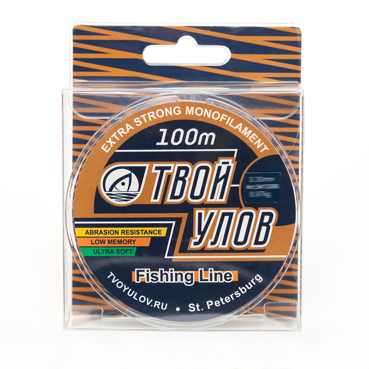 

Леска Твой Улов Fishing Line 100 м, 0.16 мм, 2.88 кг - 2 шт, Прозрачный