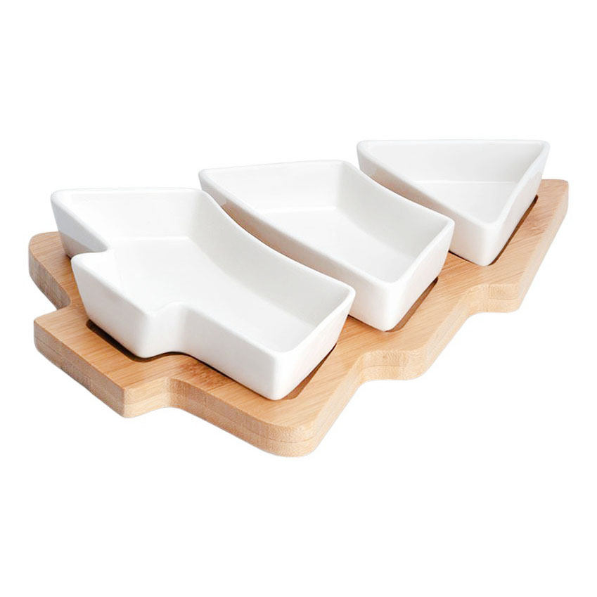 Менажница Atmosphere Елка фарфор 27 х 20,5 х 4,5 см