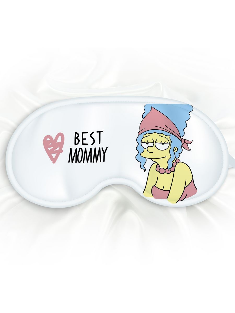 Маска для сна Best mommy белая