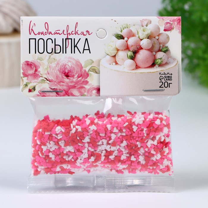 

Кондитерская посыпка КондиМир Сердце, 20 г