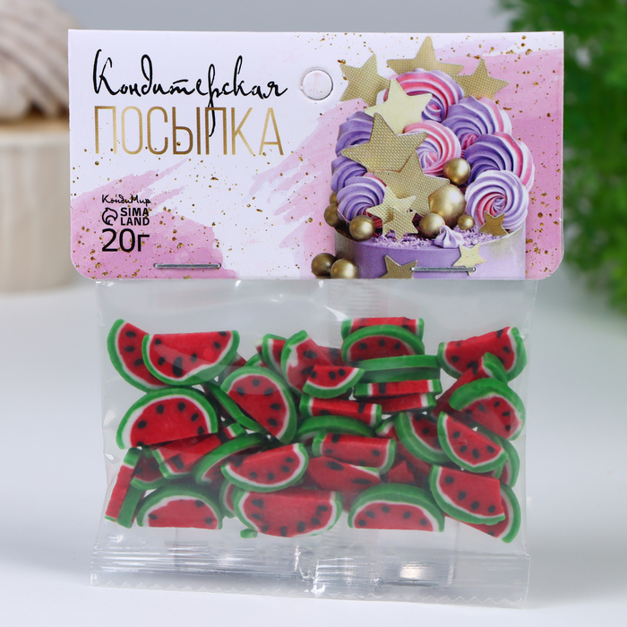 

Кондитерская посыпка КондиМир Арбуз, 20 г