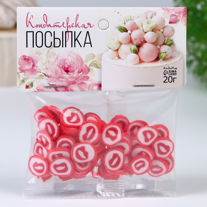 

Кондитерская посыпка КондиМир Губы, 20 г