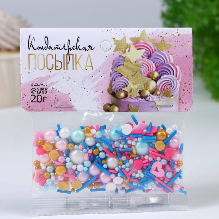 

Кондитерская посыпка КондиМир Цветная карамель, 20 г