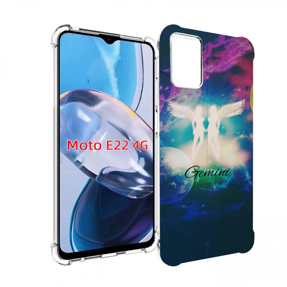 

Чехол MyPads знак зодиака близнецы 3 для Motorola Moto E22 4G / E22i 4G, Прозрачный, Tocco