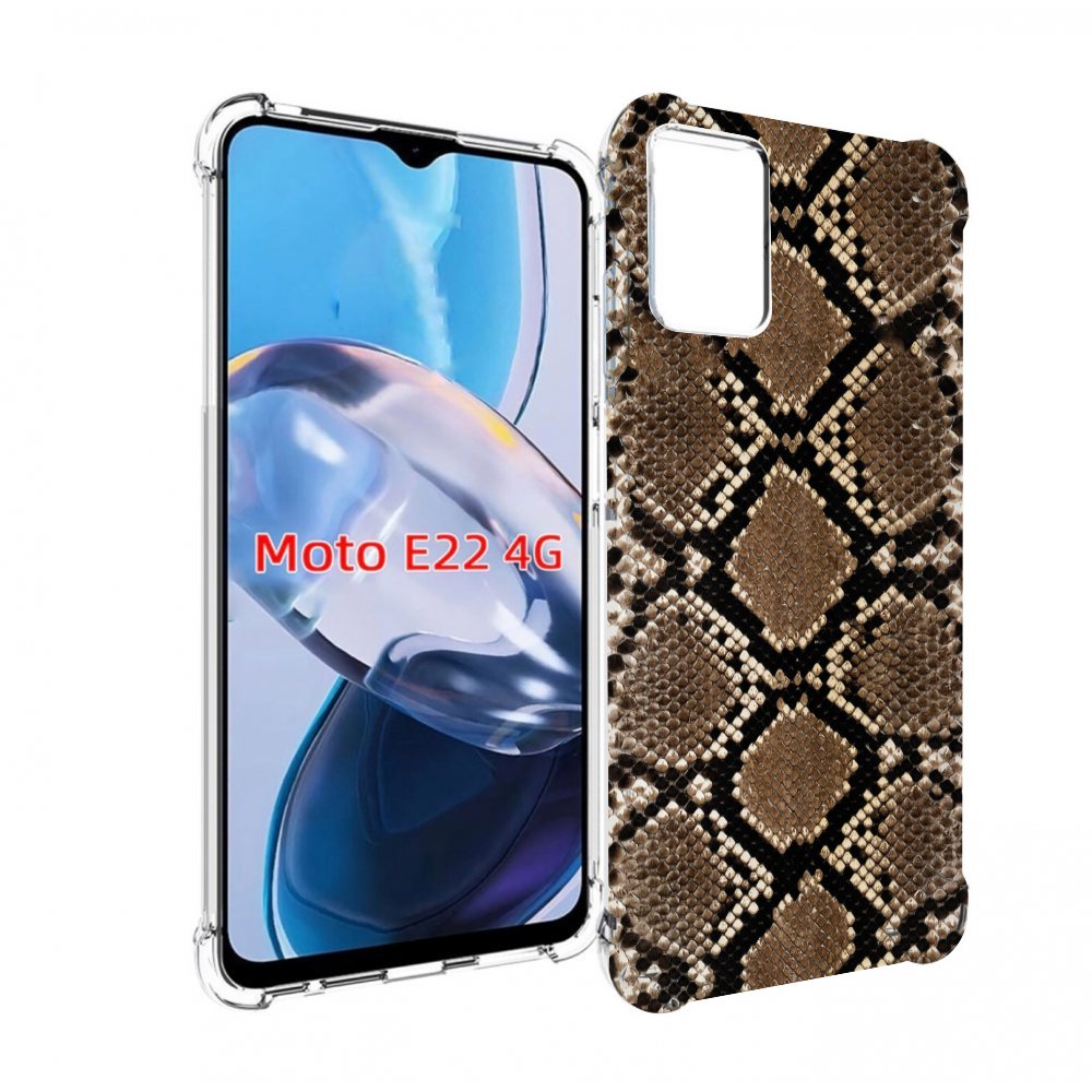 

Чехол MyPads змеиная кожа для Motorola Moto E22 4G / E22i 4G, Прозрачный, Tocco