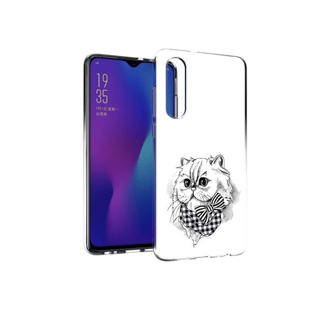 

Чехол MyPads Tocco для Huawei P30 нарисованная красивая кошечка, Прозрачный, Tocco