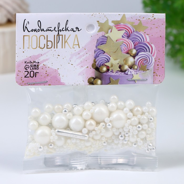 

Кондитерская посыпка КондиМир Белый танец, 20 г