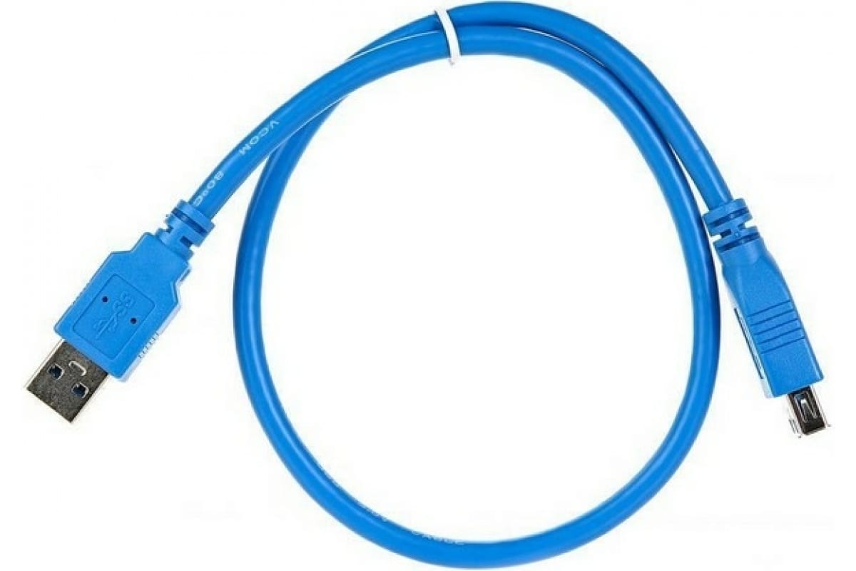 

Удлинитель VCOM USB - USB вилка-розетка 0.5м (1000506482) синий