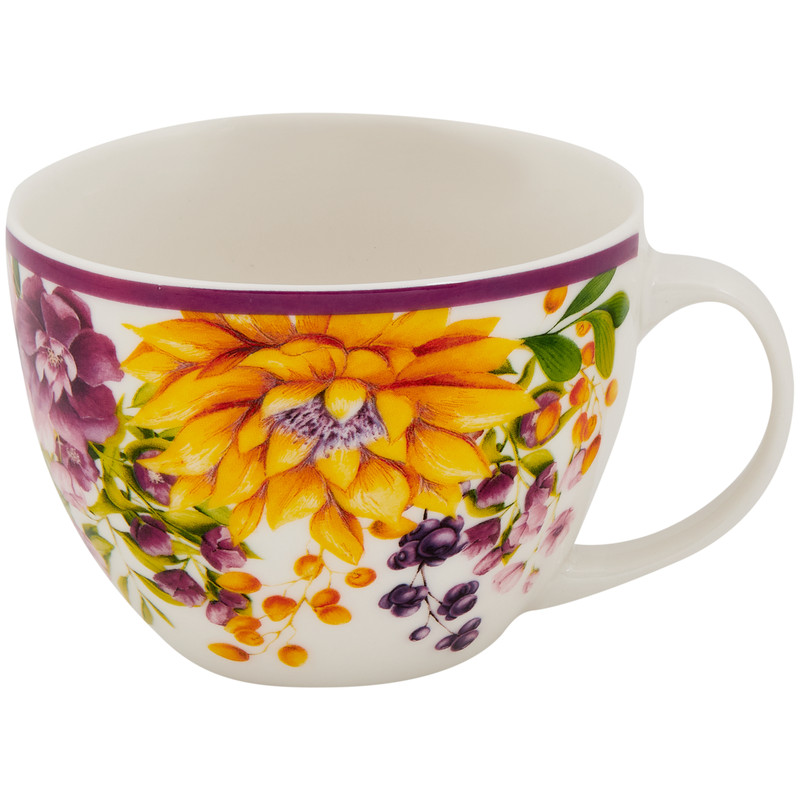 

Бульонница Rainbow Yellow Flowers фарф 500мл, Разноцветный