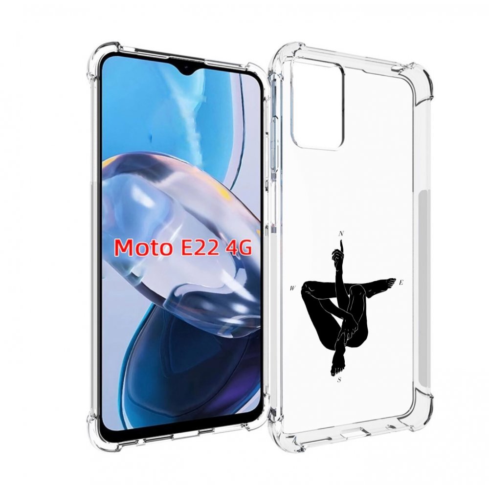 

Чехол MyPads живой компас для Motorola Moto E22 4G / E22i 4G, Прозрачный, Tocco