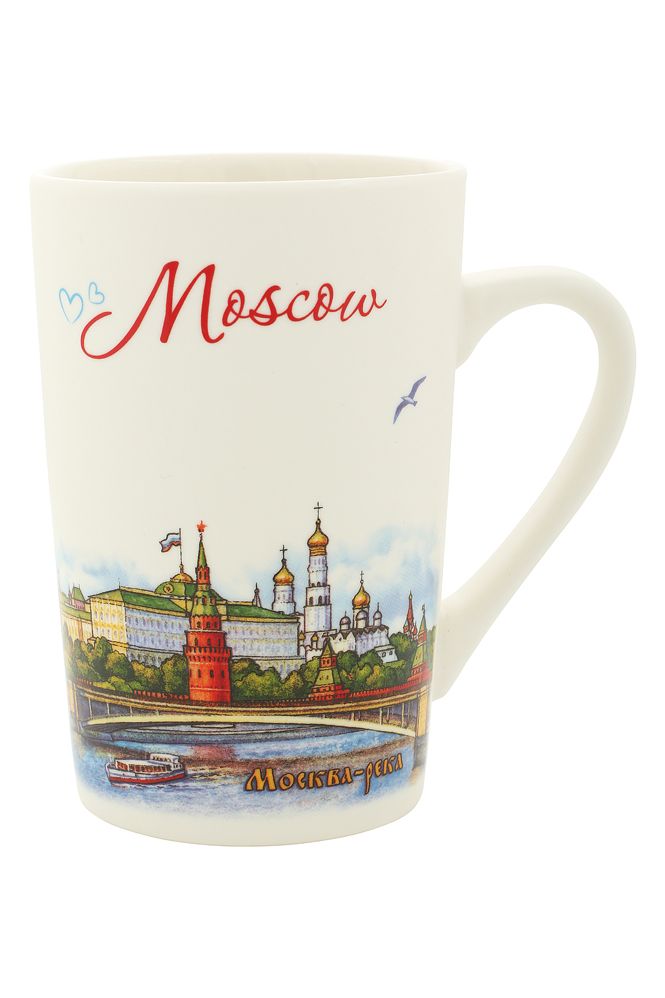 

Кружка Москва набережная, матовая фарфоровая, 350 мл