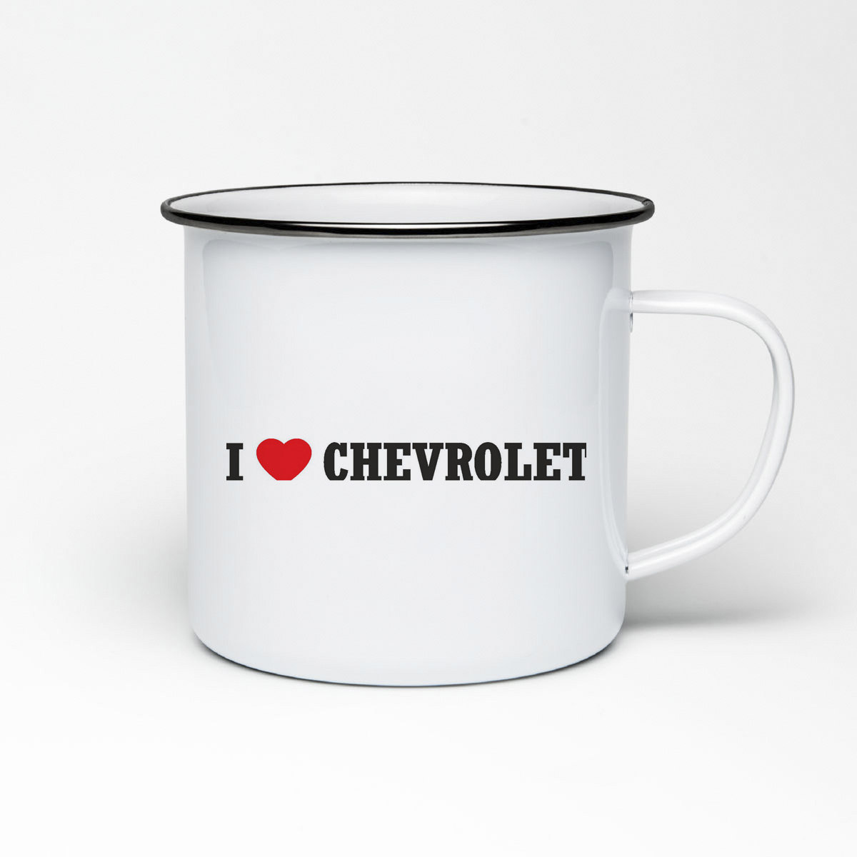 

Кружка металлическая CoolPodarok Авто. I love Chevrolet