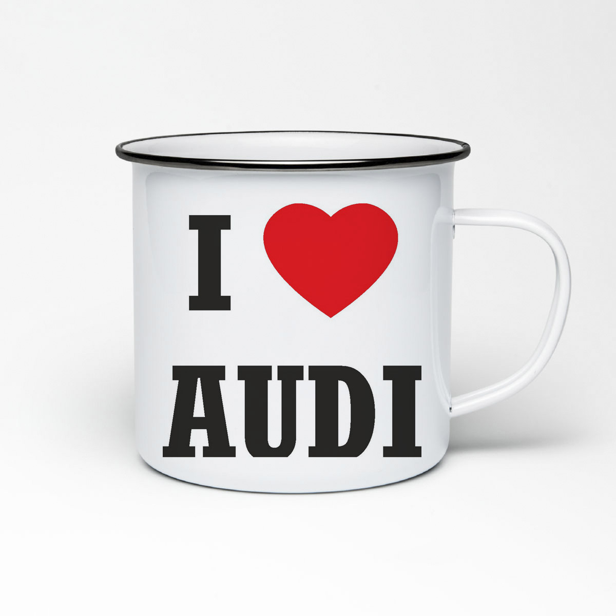 

Кружка металлическая CoolPodarok Авто. I love audi