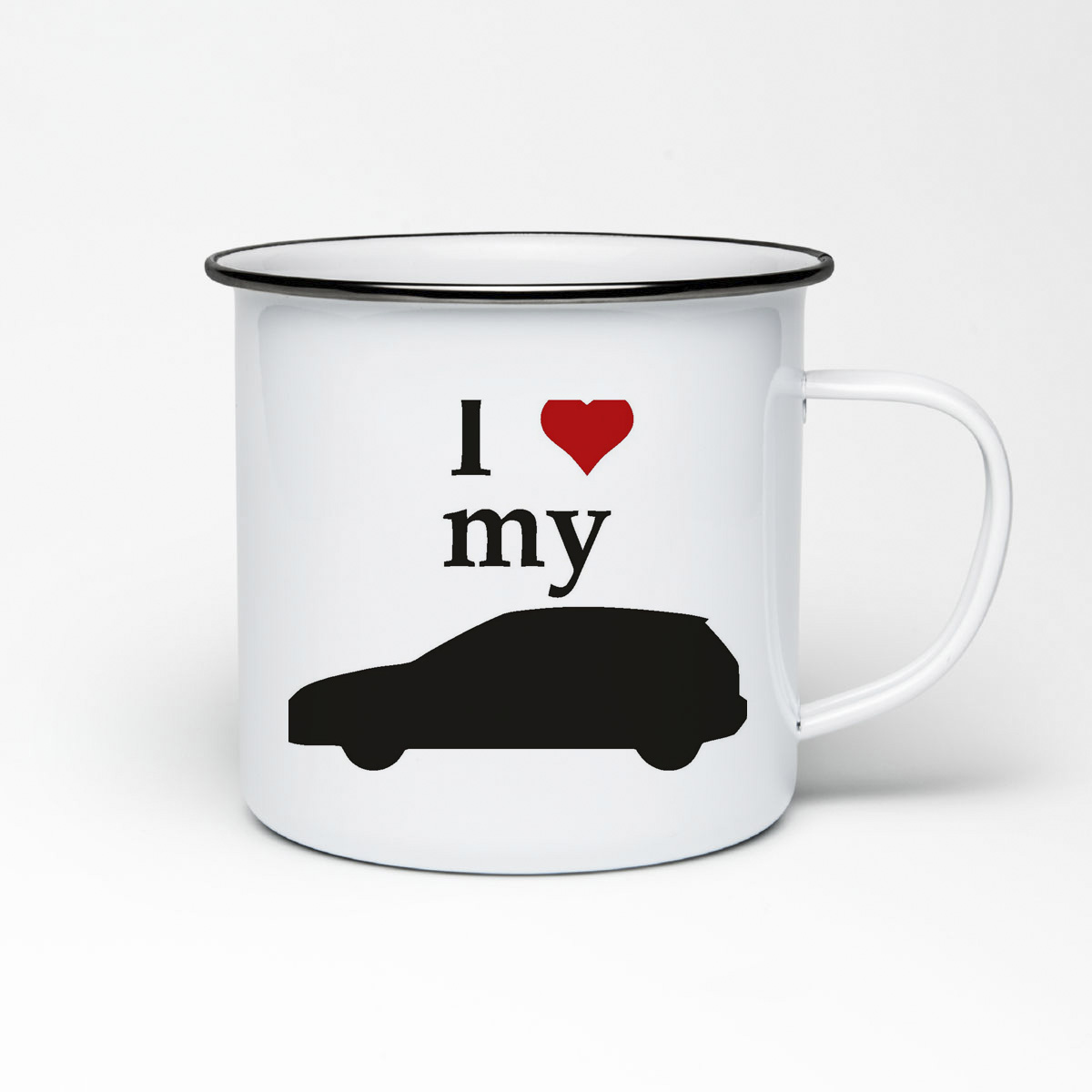 

Кружка металлическая CoolPodarok Авто. I love my car