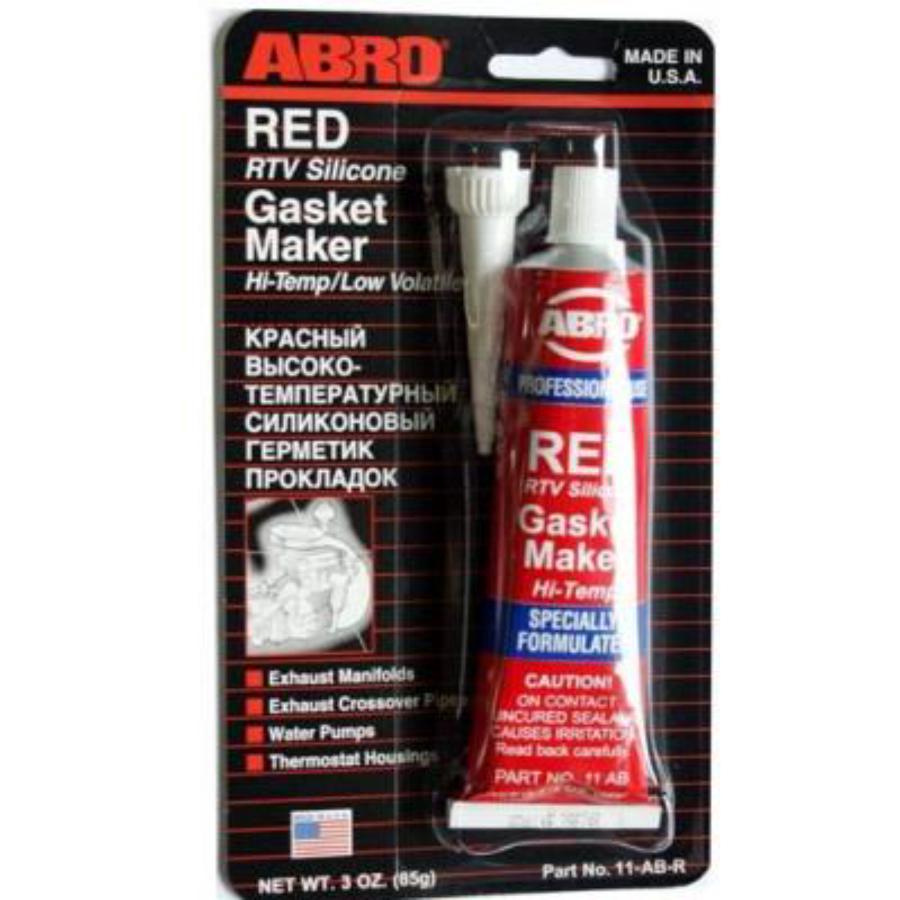 ABRO Герметик-прокладка силиконовый красный (85г) (ABRO)