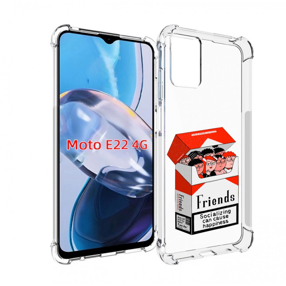 

Чехол MyPads друзья для Motorola Moto E22 4G / E22i 4G, Прозрачный, Tocco