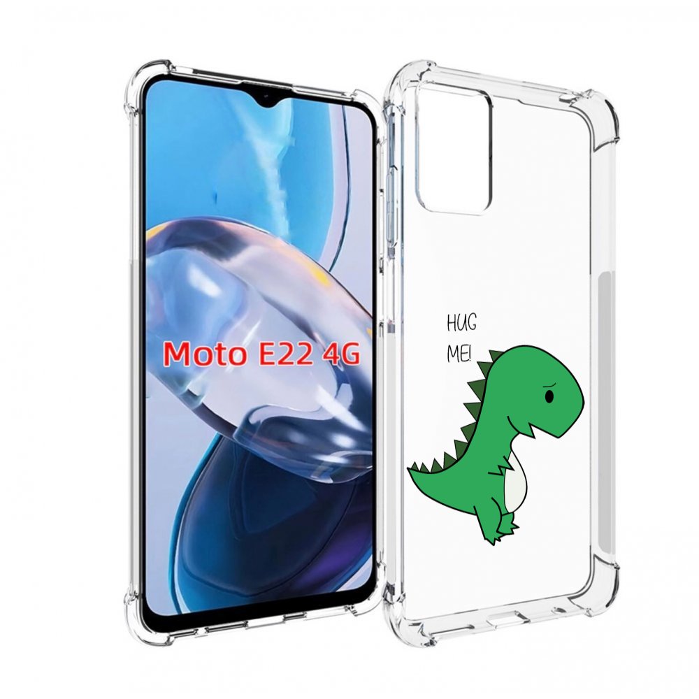 

Чехол MyPads динозаврик для Motorola Moto E22 4G / E22i 4G, Прозрачный, Tocco