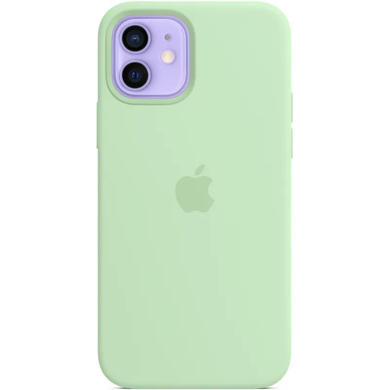 фото Чехол для смартфона iphone 12/12 pro silicone case magsafe «pistachio» nobrand