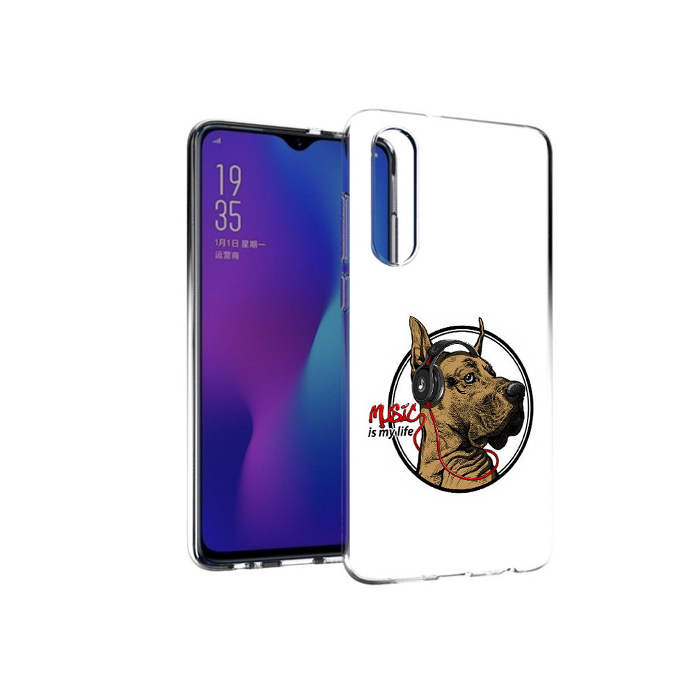 

Чехол MyPads Tocco для Huawei P30 музыкальная собака, Прозрачный, Tocco