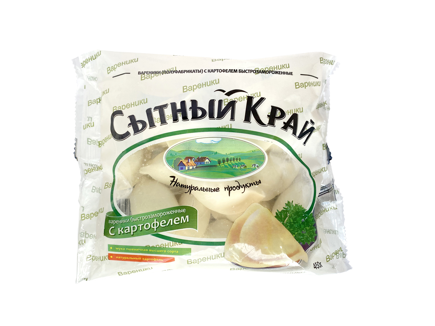 

Вареники Сытный край | с картофелем, 450 г