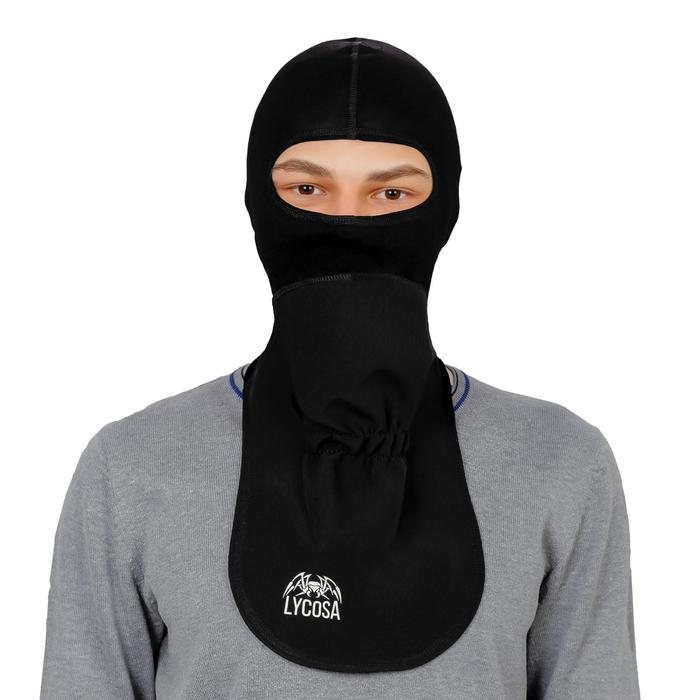 

Подшлемник LYCOSA WINDSTOPPER+ VISCOSE BLACK с ветрозащитой шеи, размер S, M, Черный, 4063003