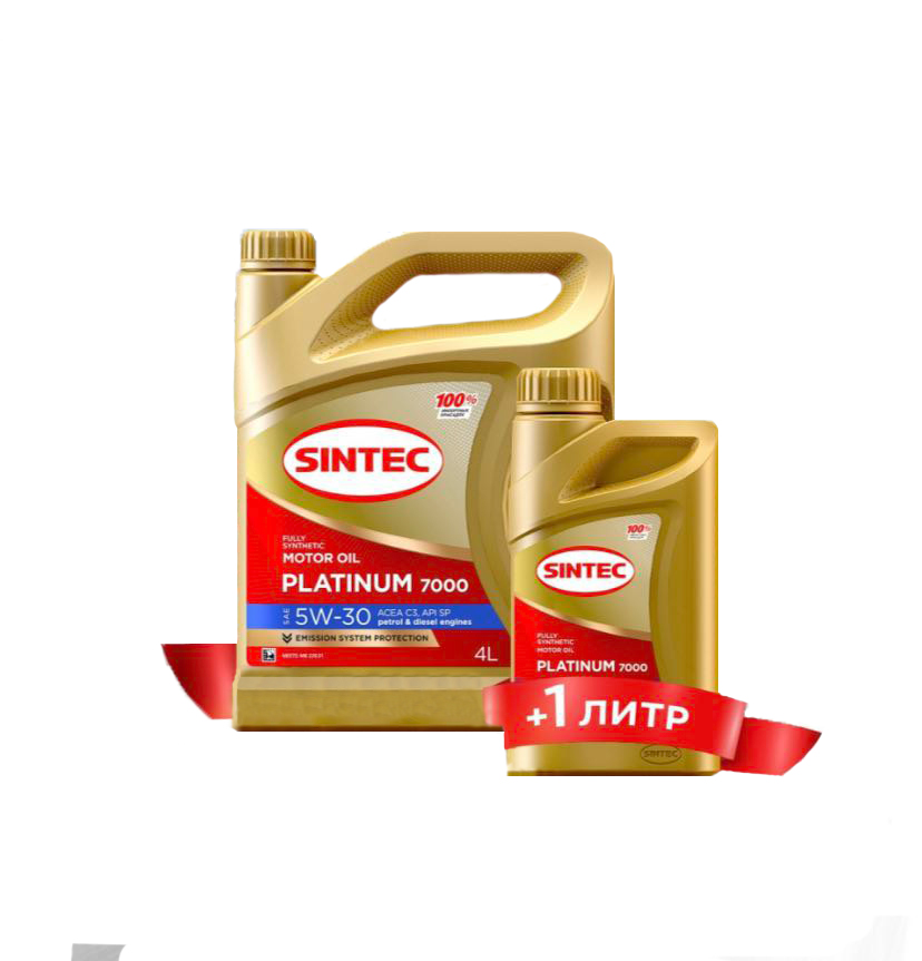 

SINTEC Акция Масло Моторное 5w30 Sintec 4+1л Синтетика Platinum 7000 C3 (5л По Цене 4)