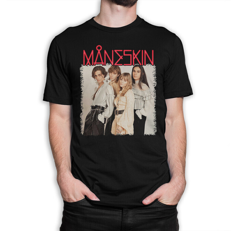 Футболка мужская Dream Shirts группа Maneskin MAN-789455-2 черная 3XL