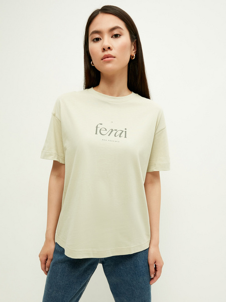 

Футболка женская ZARINA 2368548448 зеленая S, 2368548448
