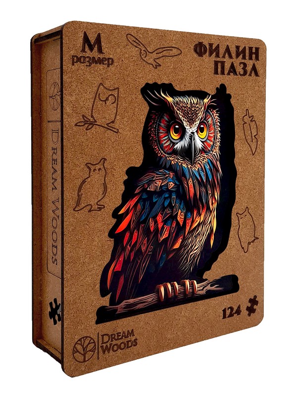 

Пазлы фигурный Филин М P038, P038