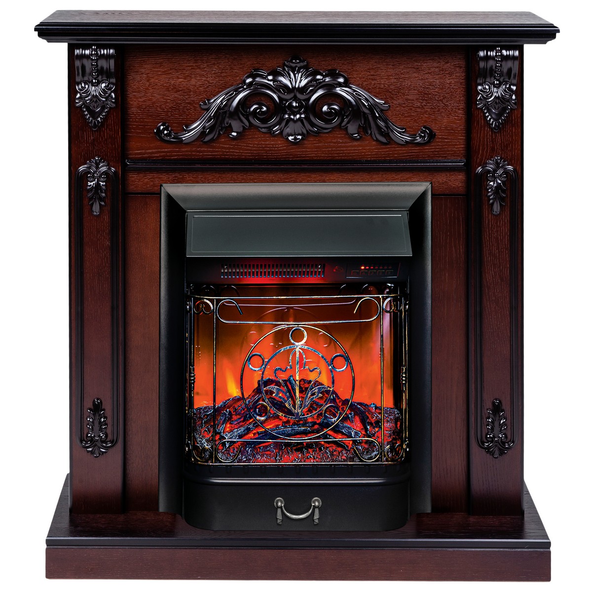 

Электрокамин RealFlame Anita AO с Majestic S Lux BL, звуковая имитация, пульт ДУ, Электрокамин Anita AO с очагом Majestic Lux Black RC