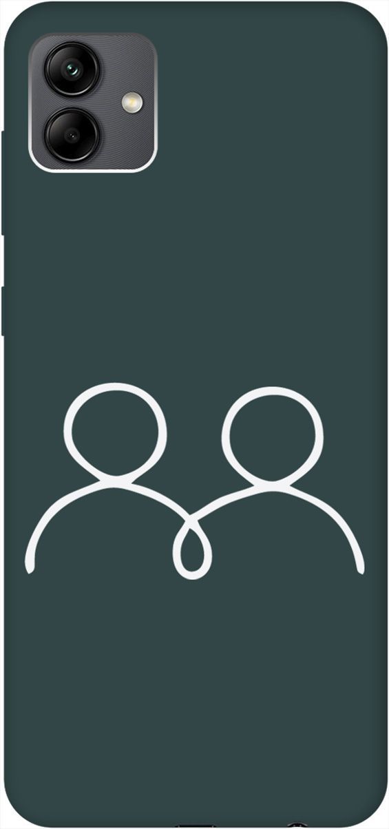 

Чехол на Samsung Galaxy A04 "Couple Lines W" зеленый, Зеленый;белый, 158452