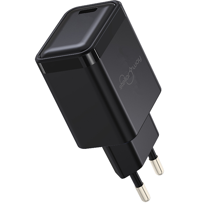 Сетевое зарядное устройство Stellarway USB-A/С PD 20W черное