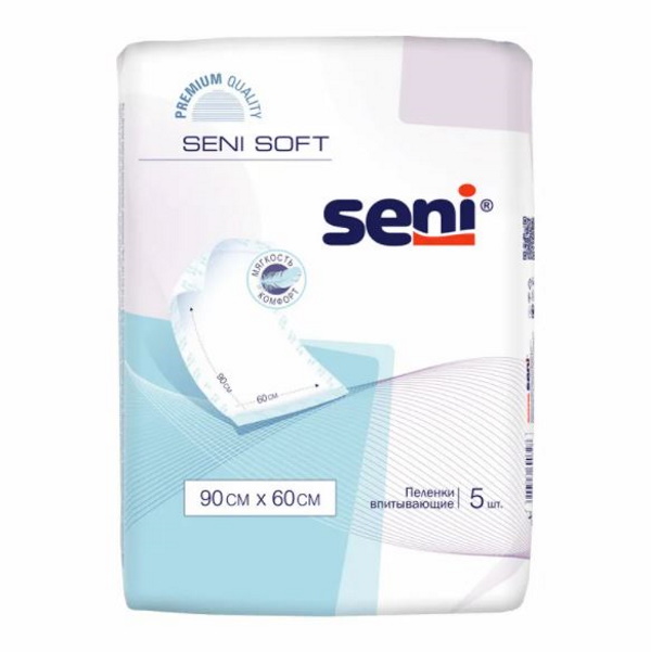 Seni Soft, Пеленки Сени Софт Нормал 60смX90см №5, 60x90  - купить