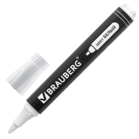 

Маркер перманентный BRAUBERG "W5" арт. 151506, 10 шт., Белый