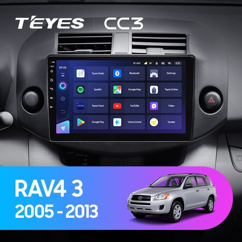 Штатная магнитола Teyes CC3L 432 Toyota RAV4 3 XA30 2005-2013 10 2560000₽