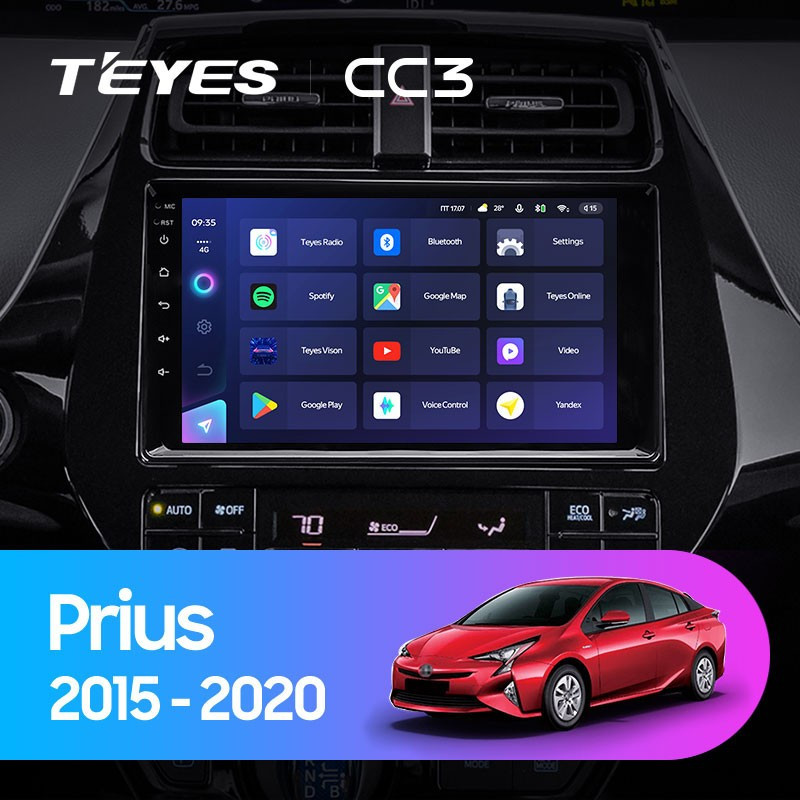 Штатная магнитола Teyes CC3L 432 Toyota Prius XW50 2015-2020 2590000₽