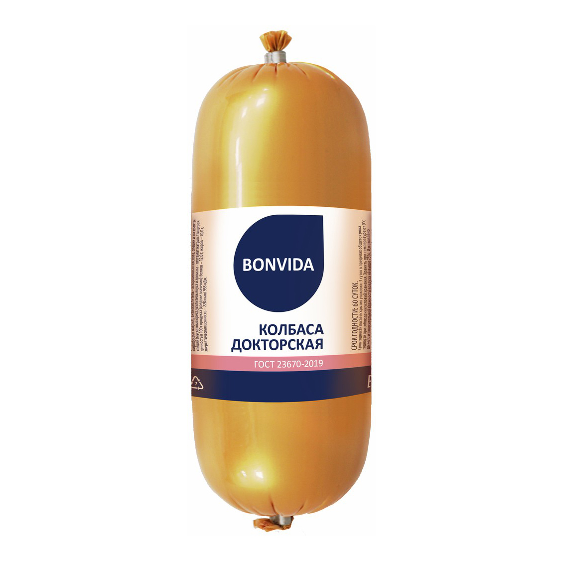 

Колбаса Bonvida Докторская ГОСТ вареная +-1 кг
