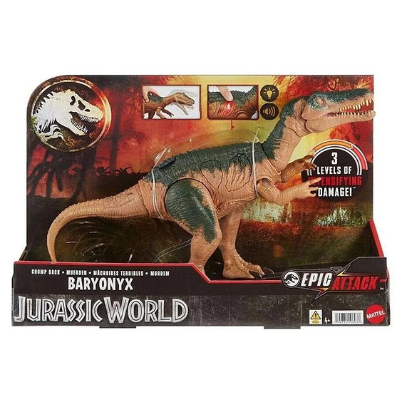 Фигурка динозавра Jurassic World Epic Attack Baryonyx Dinosaur HTP68