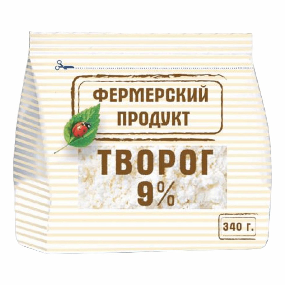 

Творог Фермерский продукт 9% БЗМЖ 340 г