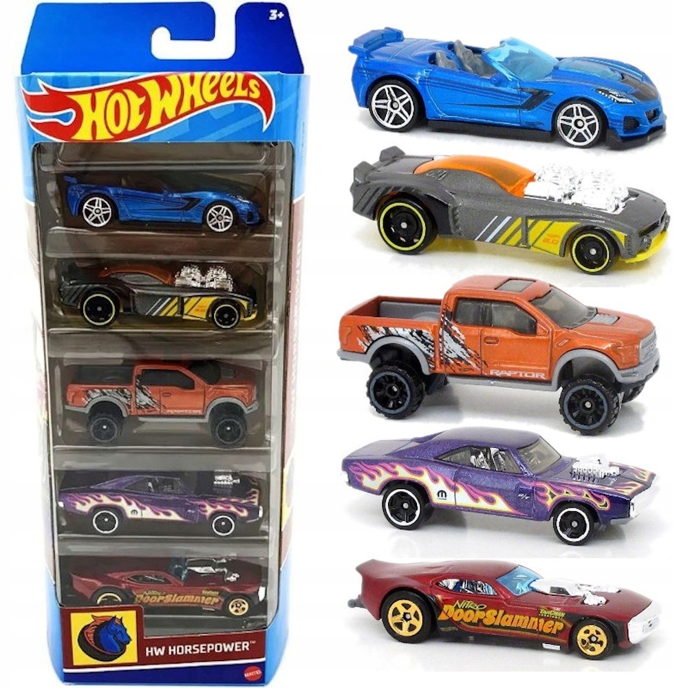 

Набор машинок Hot Wheels Hw Horsepower HFV94, Разноцветный, Hw Horsepower