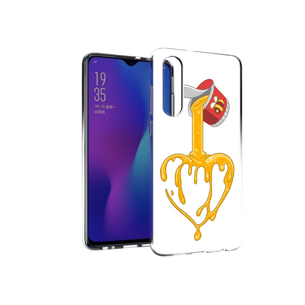 

Чехол MyPads Tocco для Huawei P30 медовое сердце, Прозрачный, Tocco